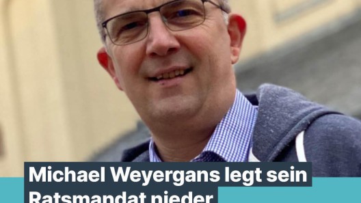 Michael Weyergans tritt nach einem Jahrzehnt Engagement im Stadtrat zurück